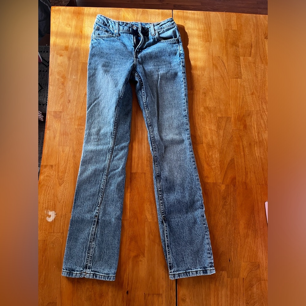 H&M white washed jeans